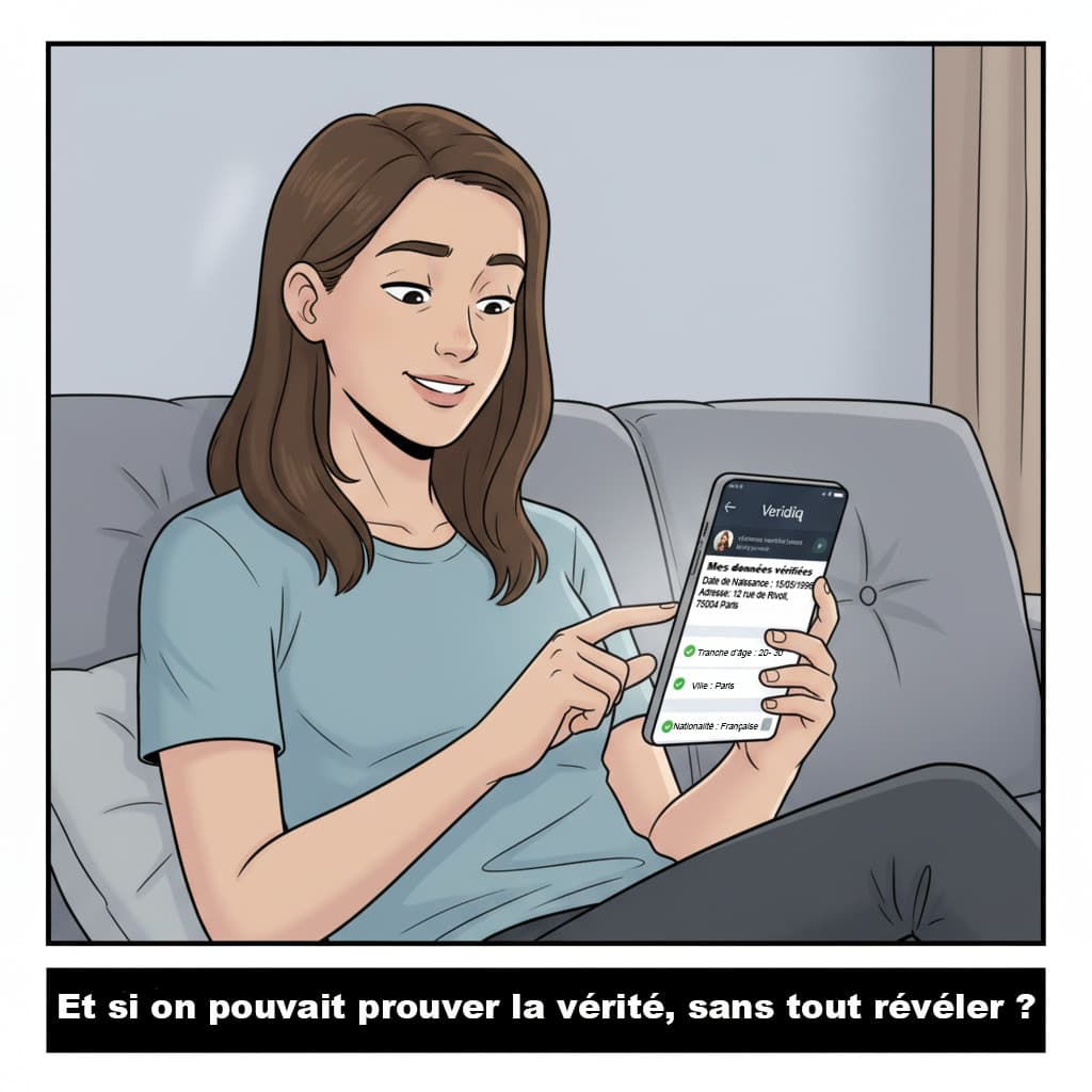 Étape 2: Partage d'un lien sécurisé Veridiq.